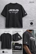 Jesus Is Enough™ Signature Heavyweight Tee — Black